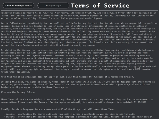 tos screenshot