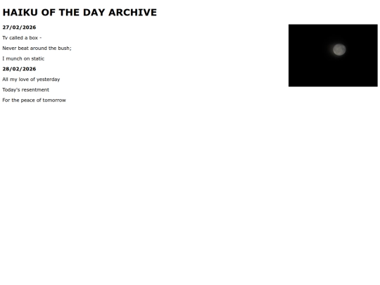 haiku-page screenshot