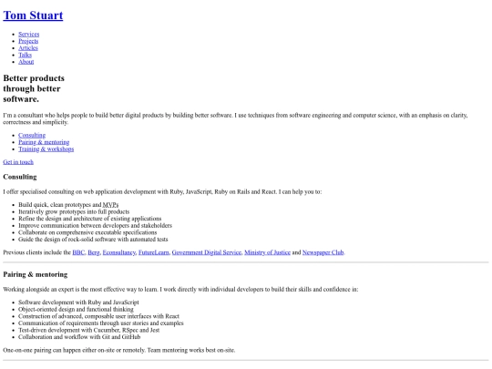 services screenshot