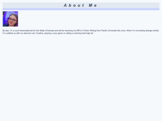 aboutMe screenshot