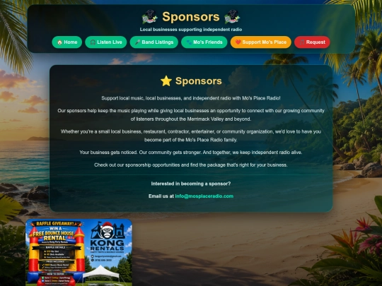 sponsors screenshot