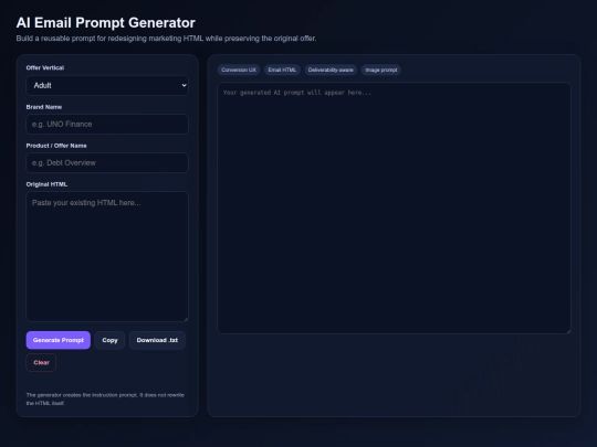 AI/ai_email_prompt_generator screenshot