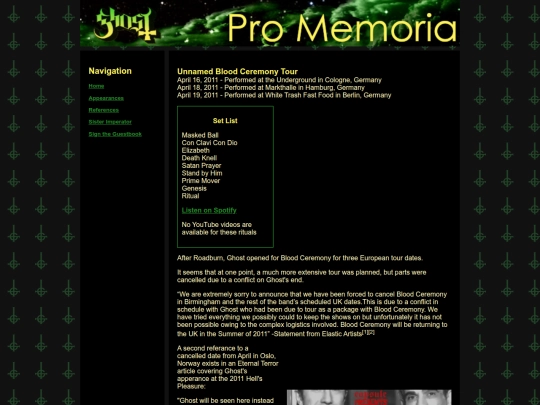 Eras/I/2011/BloodCeremonyTour screenshot