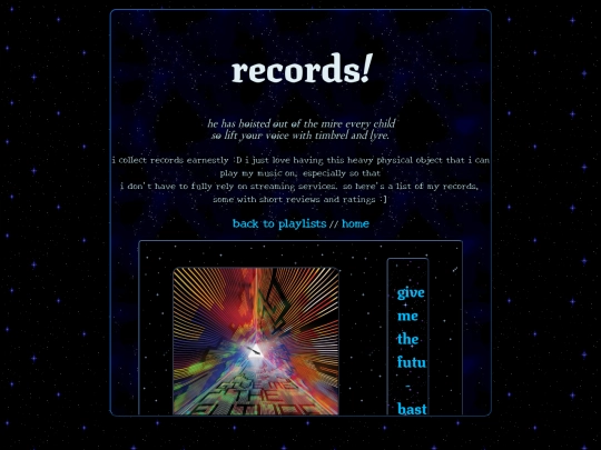 music/records screenshot
