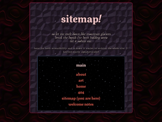 sitemap screenshot