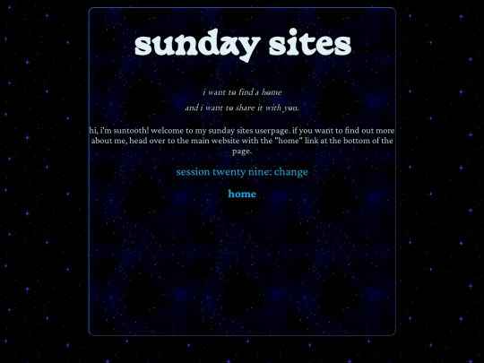 sunday/userpage screenshot
