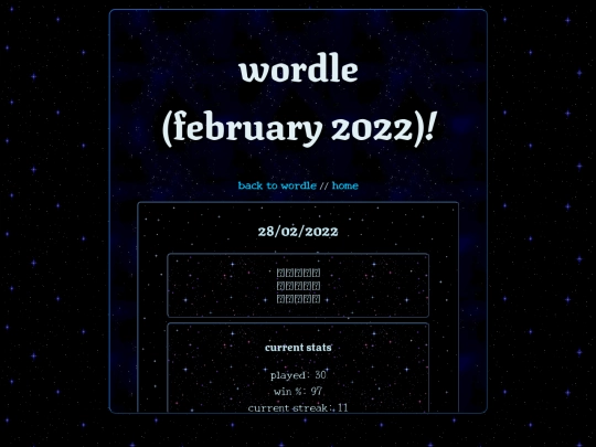wordle/english/feb22 screenshot
