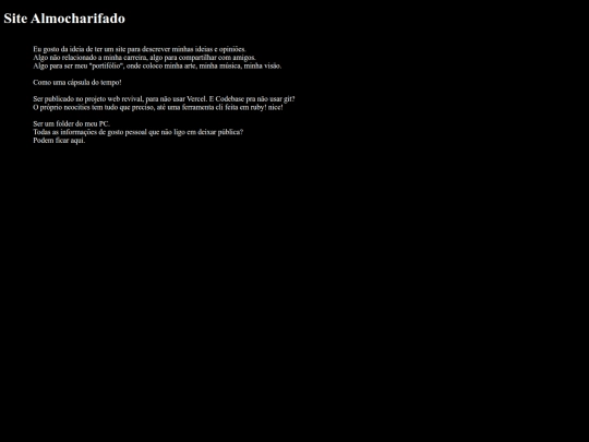 ideias/almocharifado screenshot
