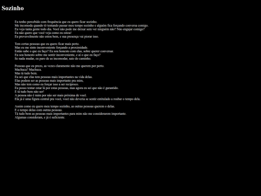 ideias/sozinho screenshot