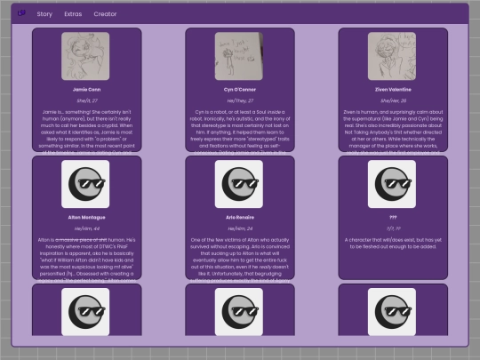 chars screenshot