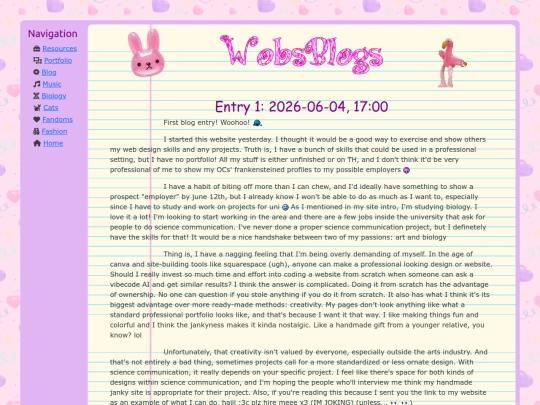 blog screenshot