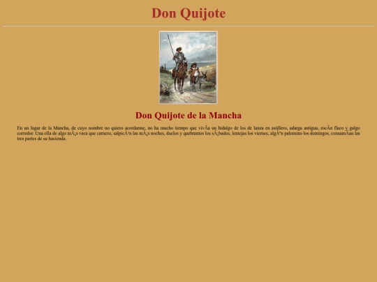 Quijote screenshot