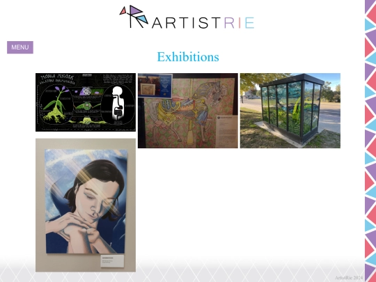 exhibitions screenshot