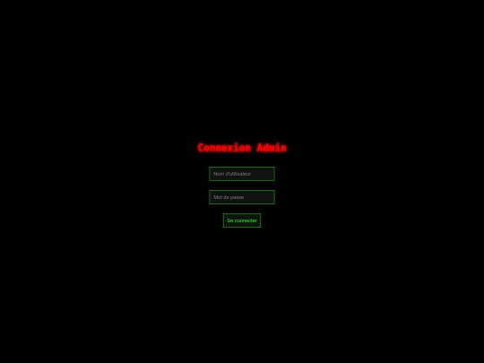 login screenshot
