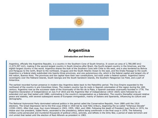 Argentina screenshot