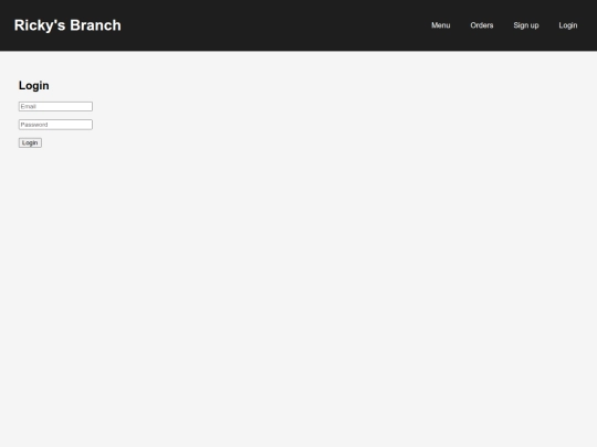 login screenshot