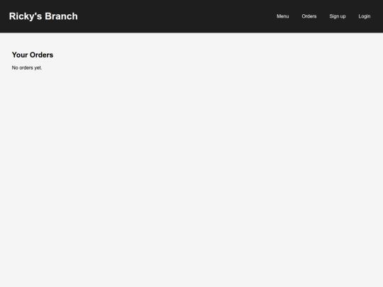orders screenshot
