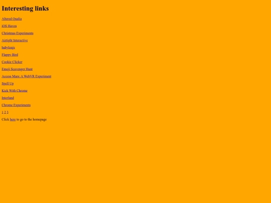 links screenshot