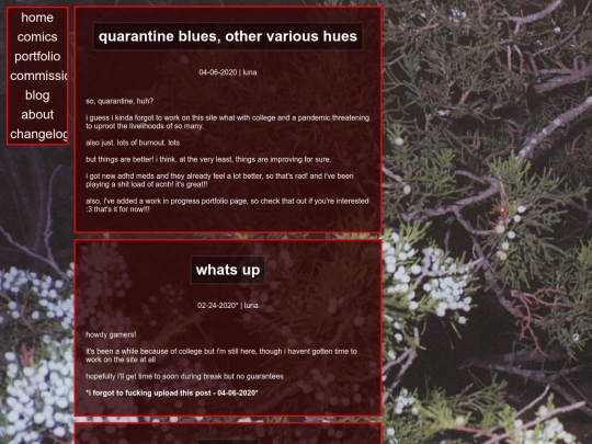 blog screenshot