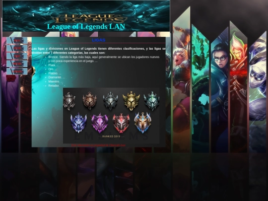paginas/ligas screenshot