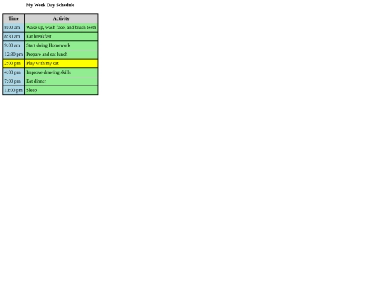 stylish-schedule screenshot