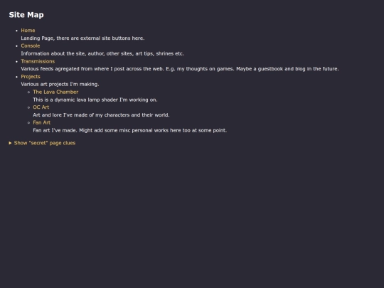 sitemap screenshot