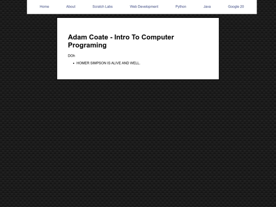 index screenshot