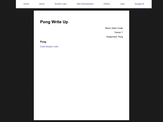 python/pythonLabPong screenshot