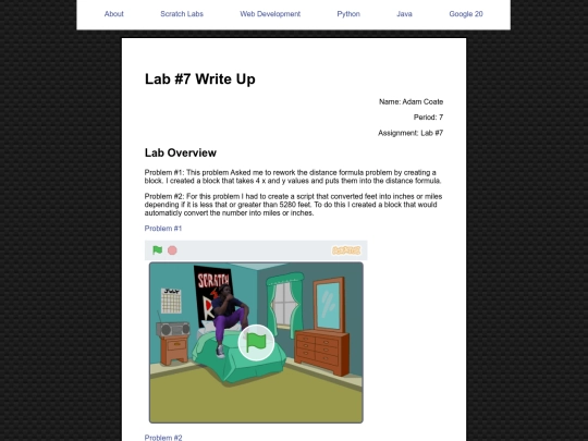 scratch/ScratchLab7 screenshot