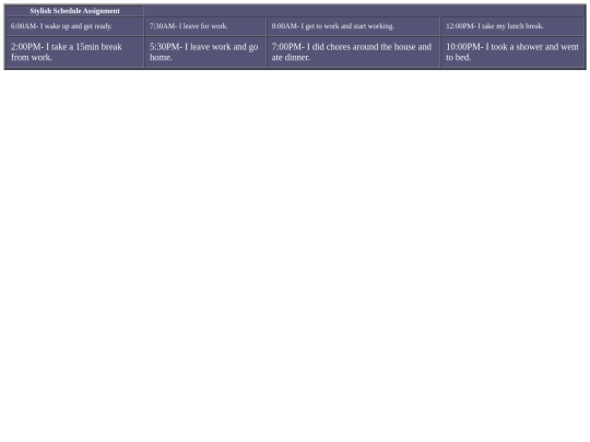 events screenshot