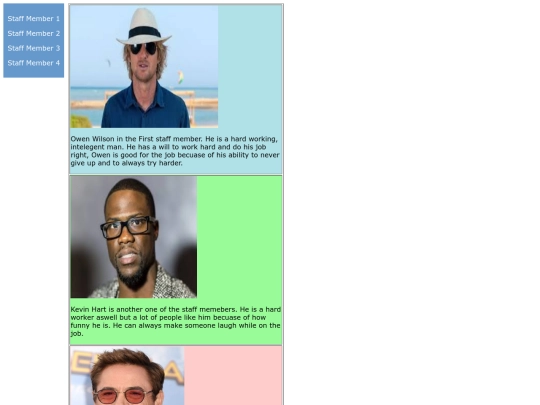 staffpage screenshot
