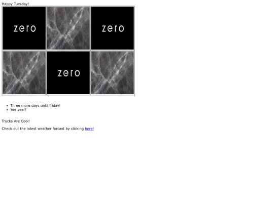 tables screenshot
