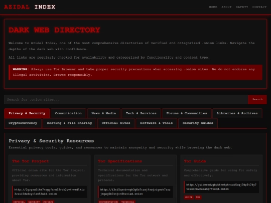 index screenshot