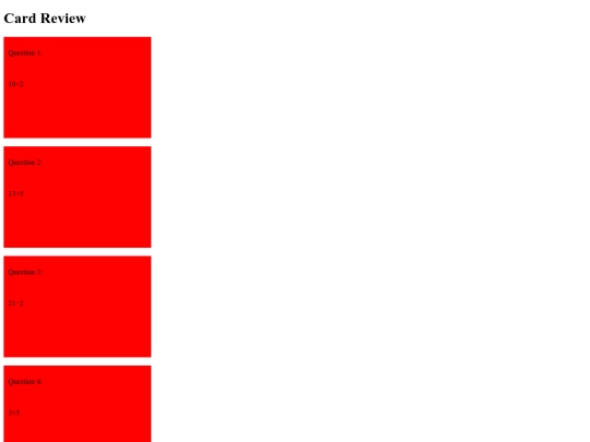 cards screenshot