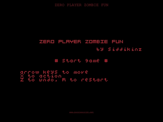 ZERO PLAYER ZOMBIE FUN screenshot