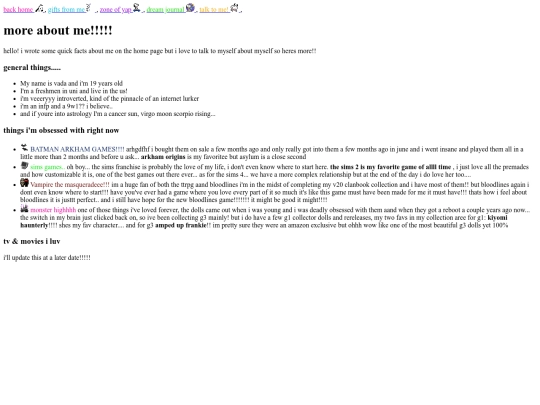 webpages/allabtme screenshot
