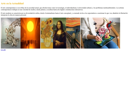 arte en la actualidad screenshot