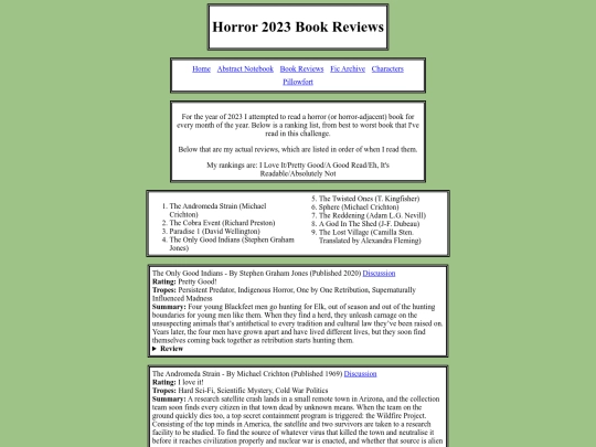 Book-Reviews/2023-Horror-Challenge screenshot