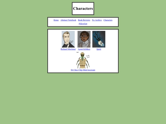 Characters/display-page screenshot