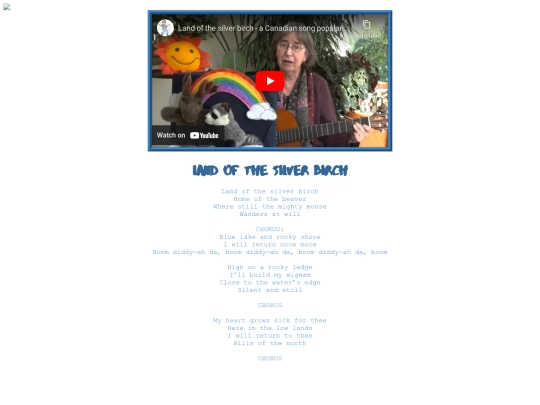 songs/landofthesilverbirch screenshot