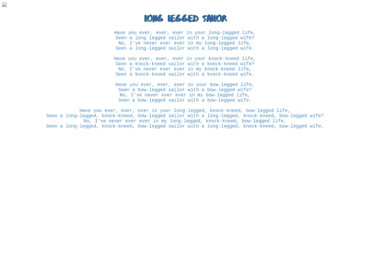 songs/longleggedsailor screenshot