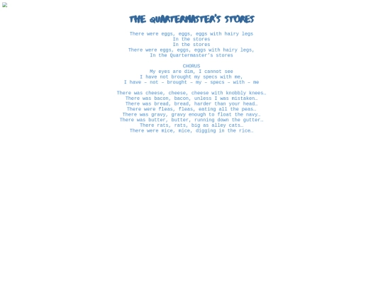 songs/quartermastersstores screenshot