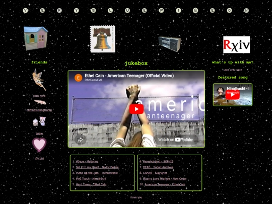 music/americanteenager-ethelcain screenshot