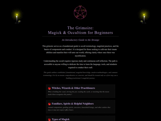 grimoire screenshot