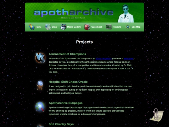 projects screenshot