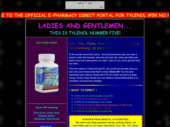 tylenol5 screenshot