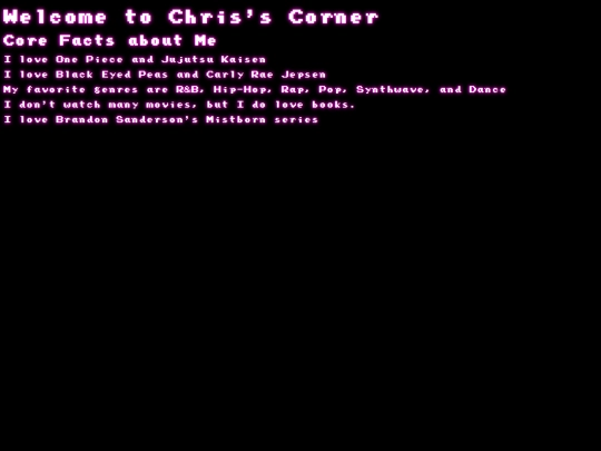 index screenshot