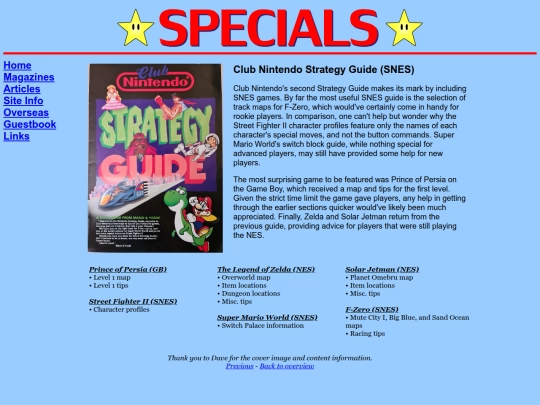magazines/specials/stratguidesnes screenshot