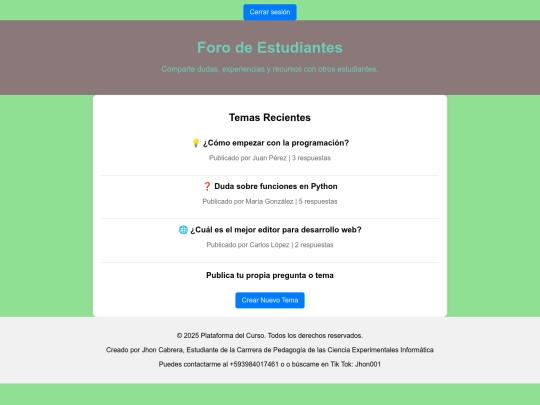 foro screenshot