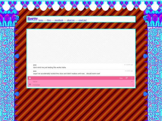guestbook screenshot